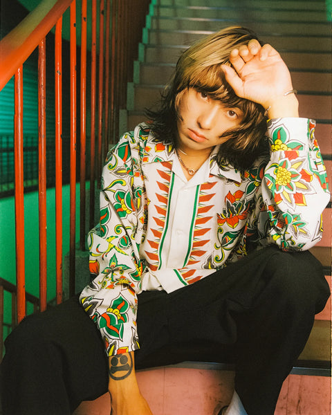 桃源花 L/S SHIRT / WHITE