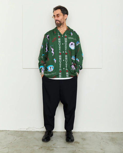 純情ロスタイム L/S SHIRT / GREEN