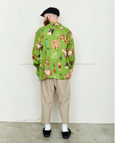 本場所 L/S SHIRT / GREEN