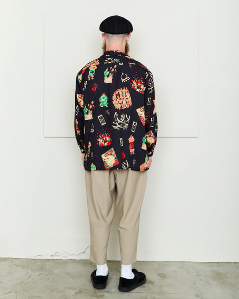 本場所 L/S SHIRT / BLACK