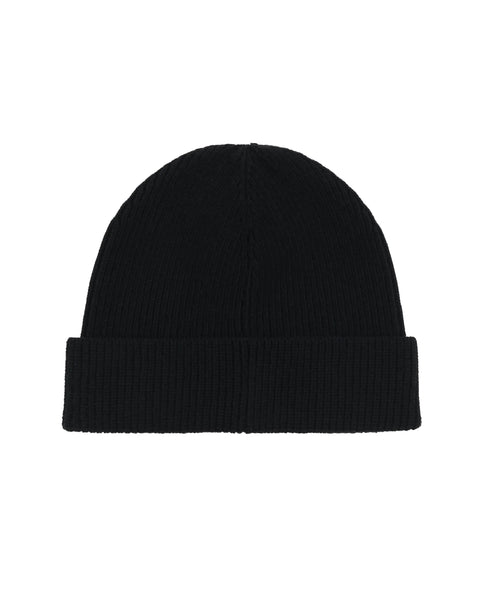 LOGO KNIT CAP / BLACK