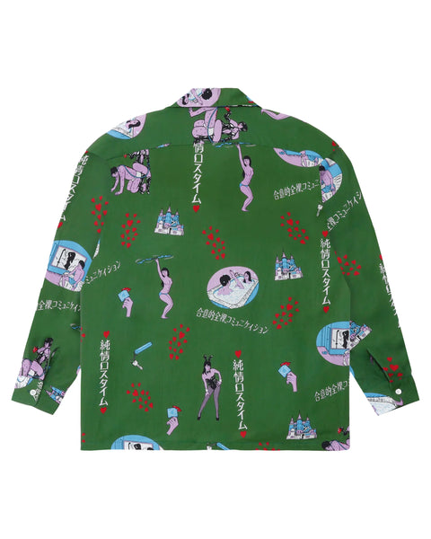 純情ロスタイム L/S SHIRT / GREEN