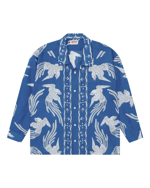 WATARIDORI L/S SHIRT / BLUE