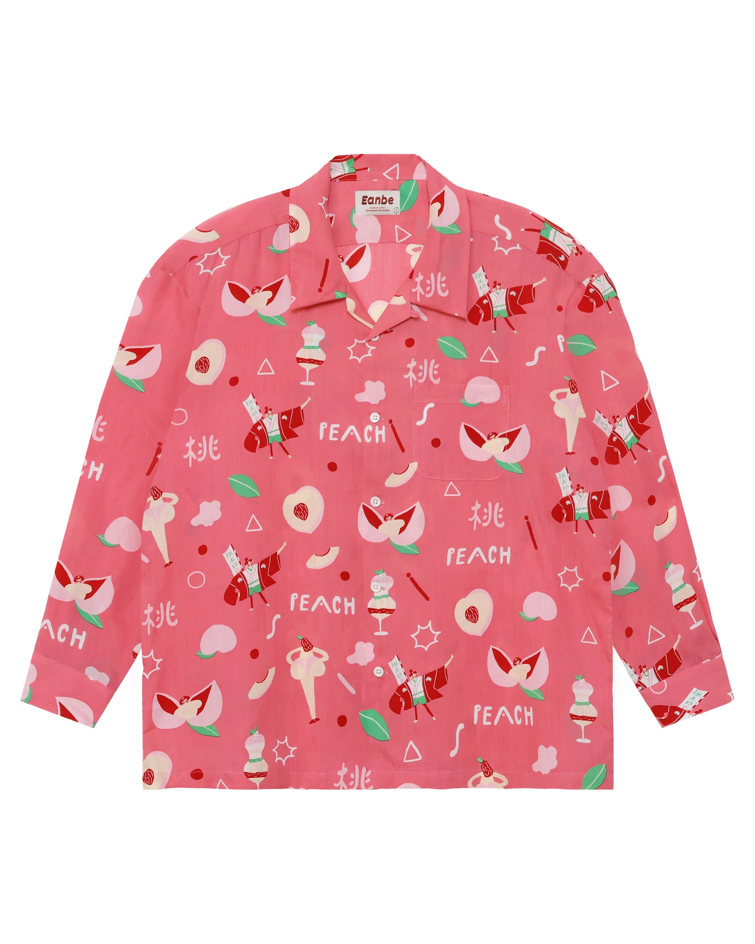 PEACH L/S SHIRT / PINK – Eanbe PEACH L/S SHIRT / PINK – Eanbe