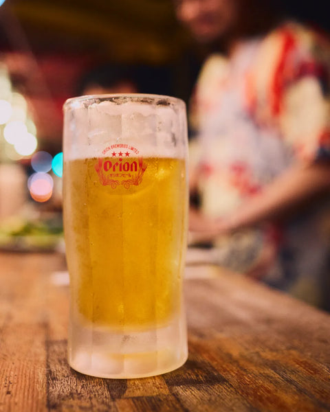 ジョッキに入ったオリオンビール