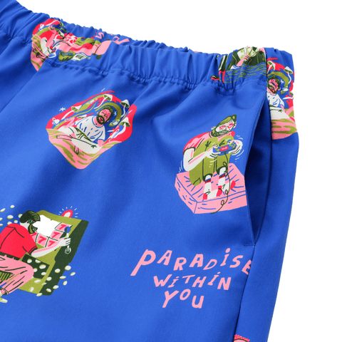 PARADISE柄(楽園柄)_ショートパンツ_Eanbe