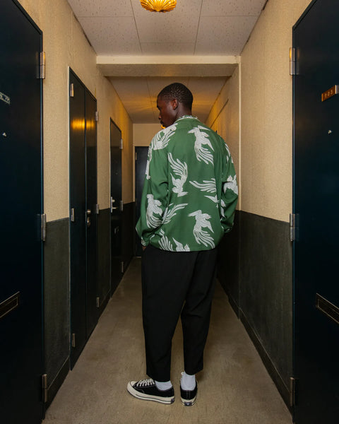 Eanbe RYUKYU COLLECTION グリーン WATARIDORI L/S SHIRT / GREEN – Eanbe