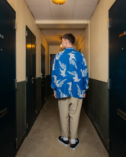 WATARIDORI L/S SHIRT / BLUE