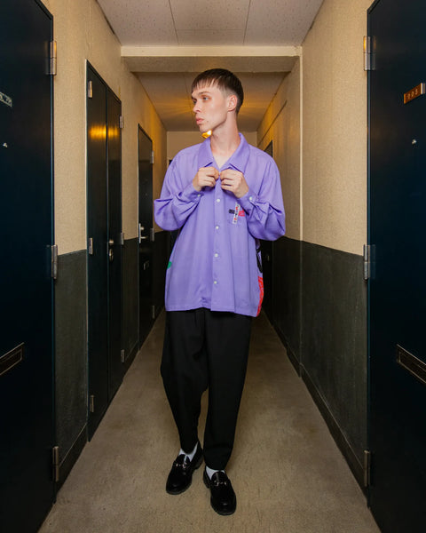 CRYING COUNTRY CLUB L/S SHIRT / PURPLE