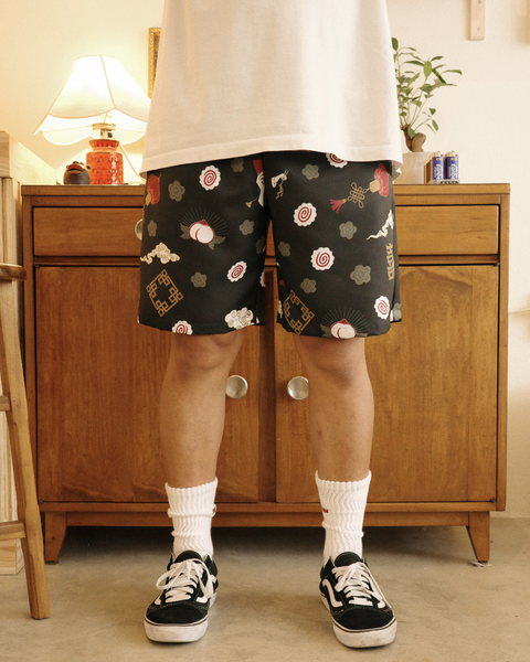 拉麺 SHORT PANTS / BLACK – Eanbe