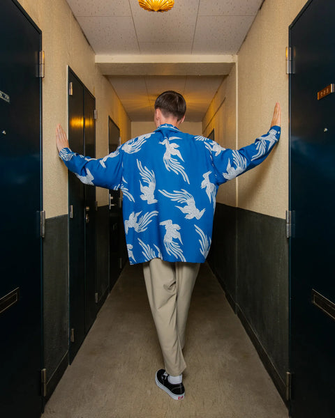 WATARIDORI L/S SHIRT / BLUE