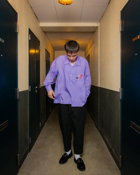 CRYING COUNTRY CLUB L/S SHIRT / PURPLE