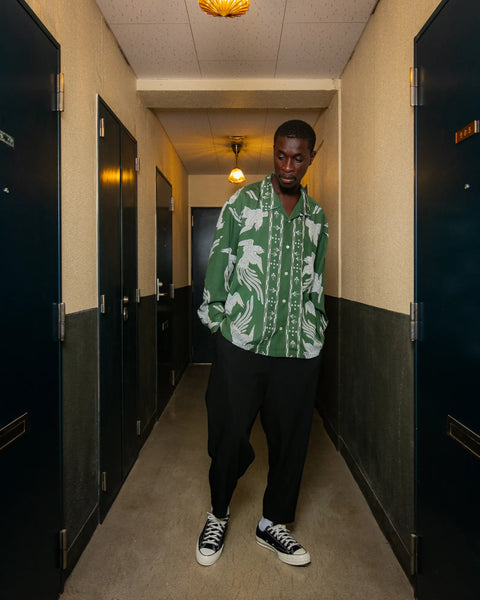 WATARIDORI L/S Shirt / Green