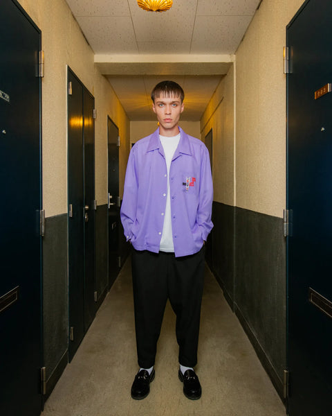 CRYING COUNTRY CLUB L/S SHIRT / PURPLE