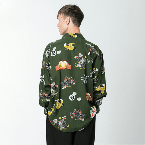 ☆送料・関税込☆CRITIC★MUSHROOM SHIRT.S★シャツ★ DRUNKEN / L/S SHIRT – Eanbe