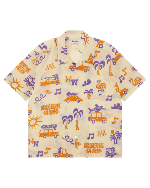 美品 eanbe いあんべ　脳汁製造機　アロハシャツ 完売品 L/S SHIRT EANBE / Long Sleeve Shirts】アロハ〜！半袖だけじゃないんだぜ