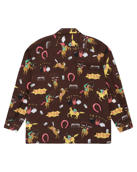 DARK HORSE L/S SHIRT / BROWN