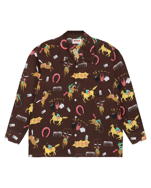 DARK HORSE L/S SHIRT / BROWN