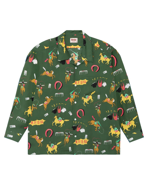 DARK HORSE L/S SHIRT / GREEN