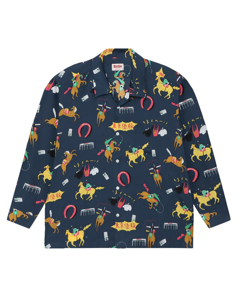 DARK HORSE L/S SHIRT / NAVY