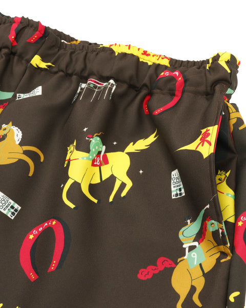 Eanbe 競馬 茶色 ショートパンツ 物撮り画像
