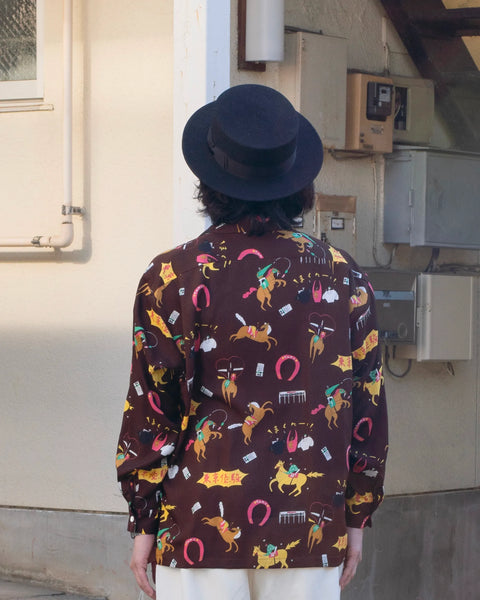 DARK HORSE L/S SHIRT / BROWN