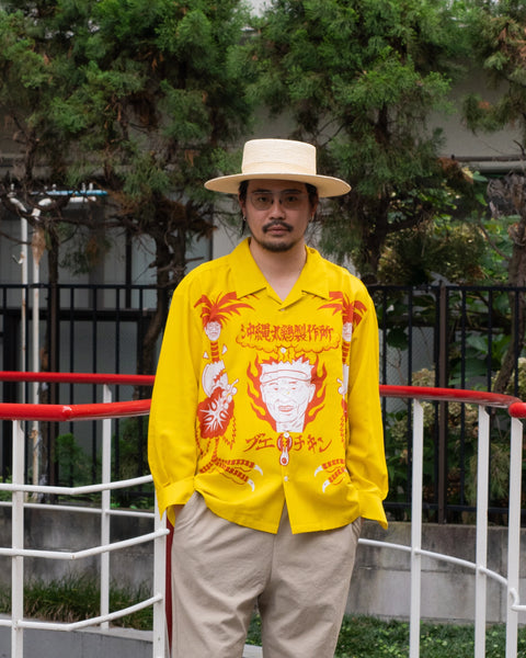 沖縄丸鶏製作所 L/S SHIRT / YELLOW