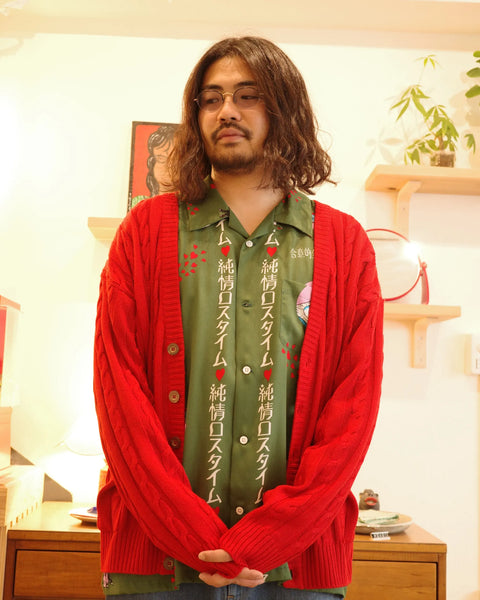 純情ロスタイム L/S SHIRT / GREEN