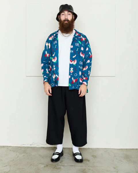 PEACH L/S SHIRT / NAVY