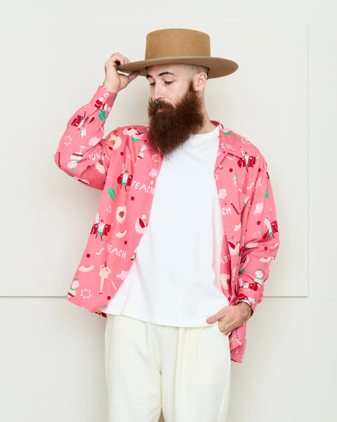PEACH L/S SHIRT / PINK