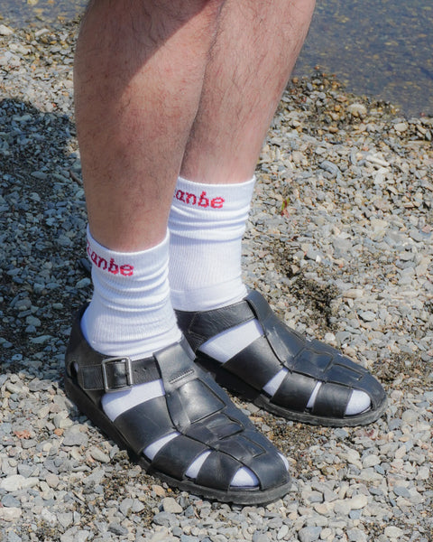 LOGO SOCKS / WHITE [2-PACK]