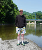 Eanbe 長袖 黒 ロゴＴシャツ ルック画像
