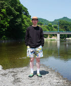 Eanbe 長袖 黒 ロゴＴシャツ ルック画像