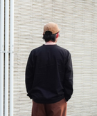 Eanbe 長袖 黒 ロゴＴシャツ ルック画像