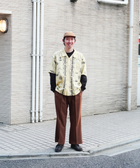 Eanbe 長袖 黒 ロゴＴシャツ ルック画像