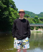 Eanbe 長袖 黒 ロゴＴシャツ ルック画像