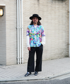 Eanbe 長袖 白 ロゴＴシャツ ルック画像