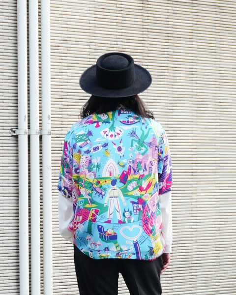 Eanbe 長袖 白 ロゴＴシャツ ルック画像