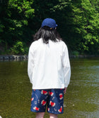 Eanbe 長袖 白 ロゴＴシャツ ルック画像