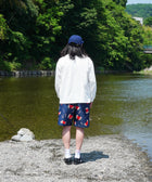 Eanbe 長袖 白 ロゴＴシャツ ルック画像