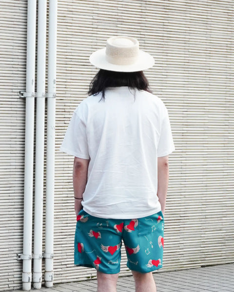 Eanbe 半袖 白 ロゴＴシャツ ルック画像