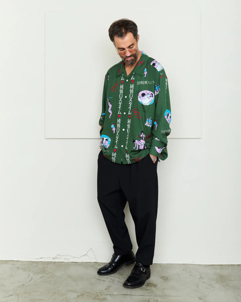 純情ロスタイム L/S SHIRT / GREEN