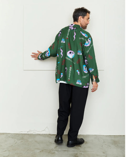 純情ロスタイム L/S SHIRT / GREEN