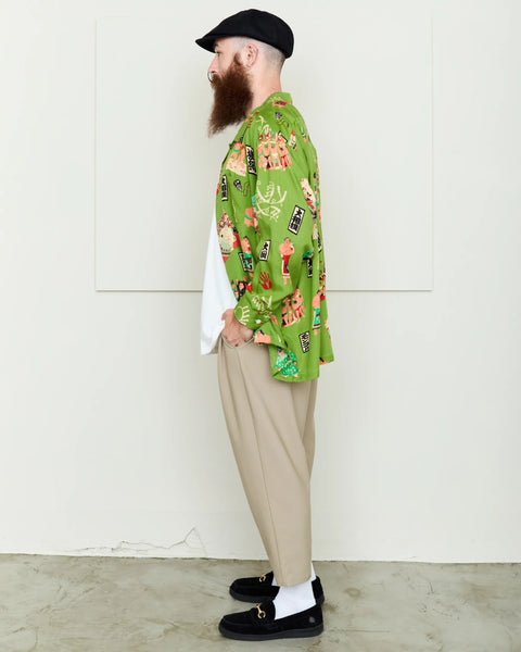 本場所 L/S SHIRT / GREEN