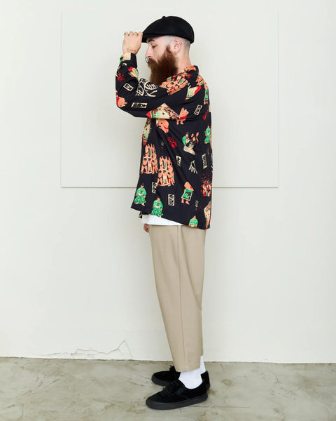 本場所 L/S SHIRT / BLACK