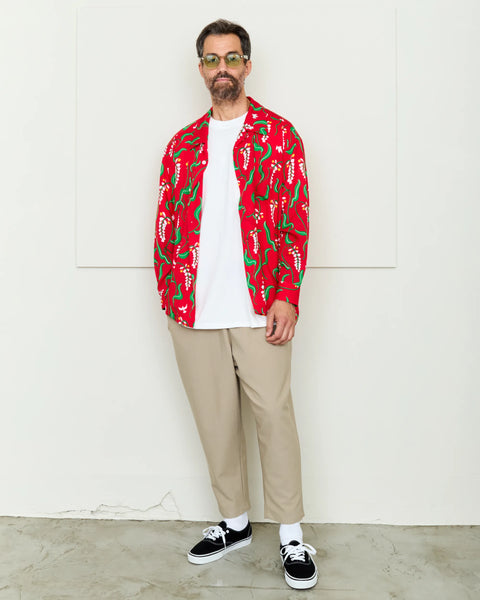 月桃 L/S SHIRT / RED – Eanbe 月桃 L/S SHIRT / RED – Eanbe