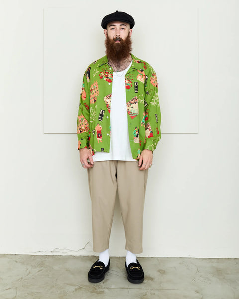 本場所 L/S SHIRT / GREEN