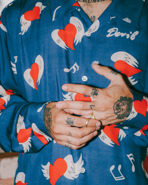 愛狂 L/S SHIRT / NAVY