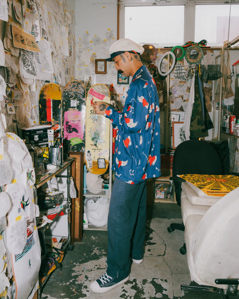 愛狂 L/S SHIRT / NAVY