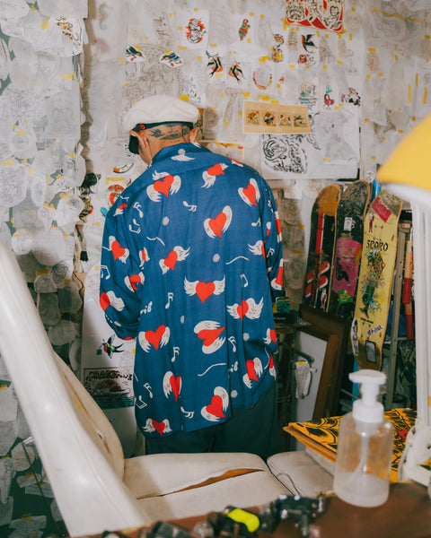 愛狂 L/S SHIRT / NAVY